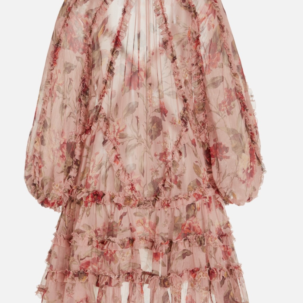 Zimmermann Floral Blush Mini Dress - Picture 4 of 7